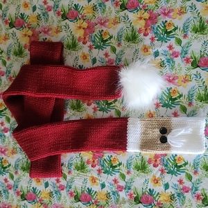 Handmade santa scarf